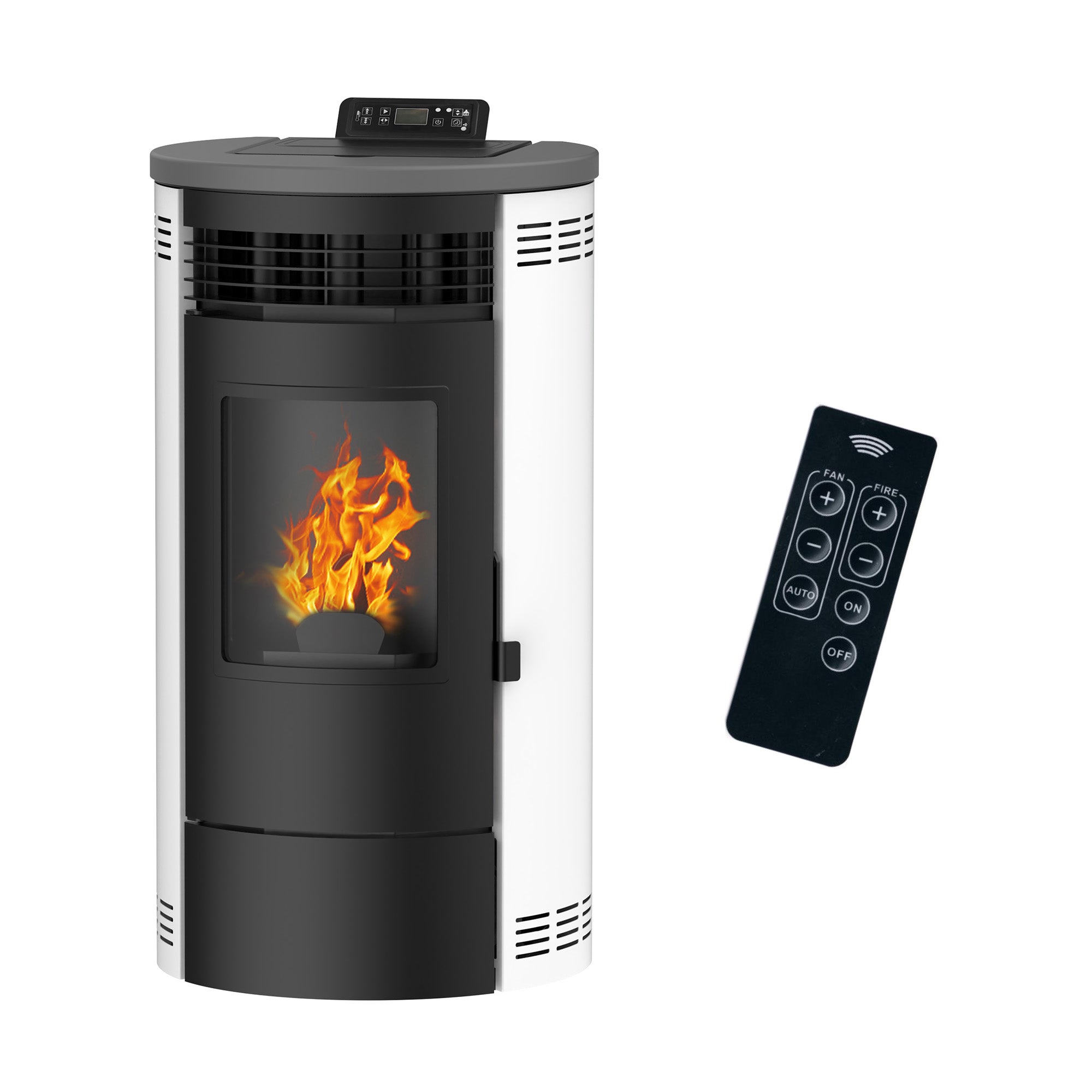 Poêle à granulés Air Flavia 15 kW Blanc Sannover